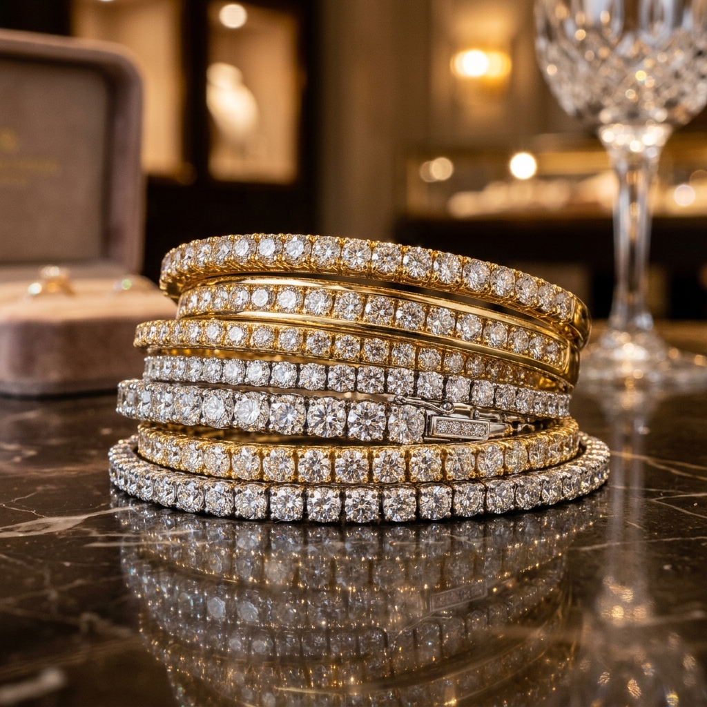 CrownCarat diamond bracelet collection