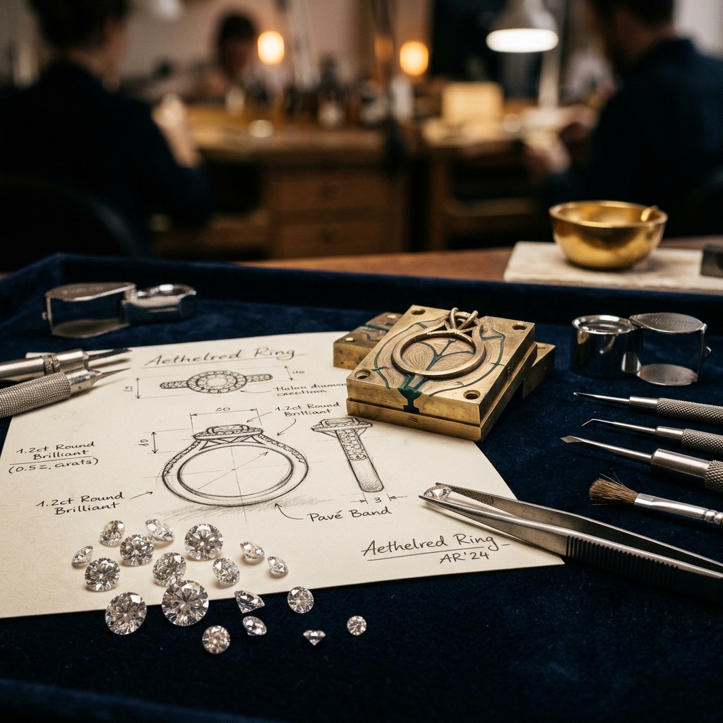 CrownCarat wholesale diamond sourcing and bulk jewelry manufacturing setup